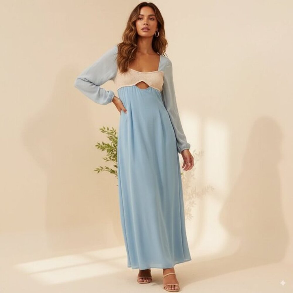 NWT Sancia Evander Maxi Dress in Arcadia Blue